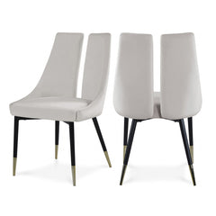 Sleek Velvet Dining Chair