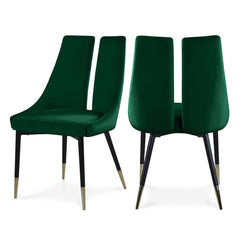 Sleek Velvet Dining Chair