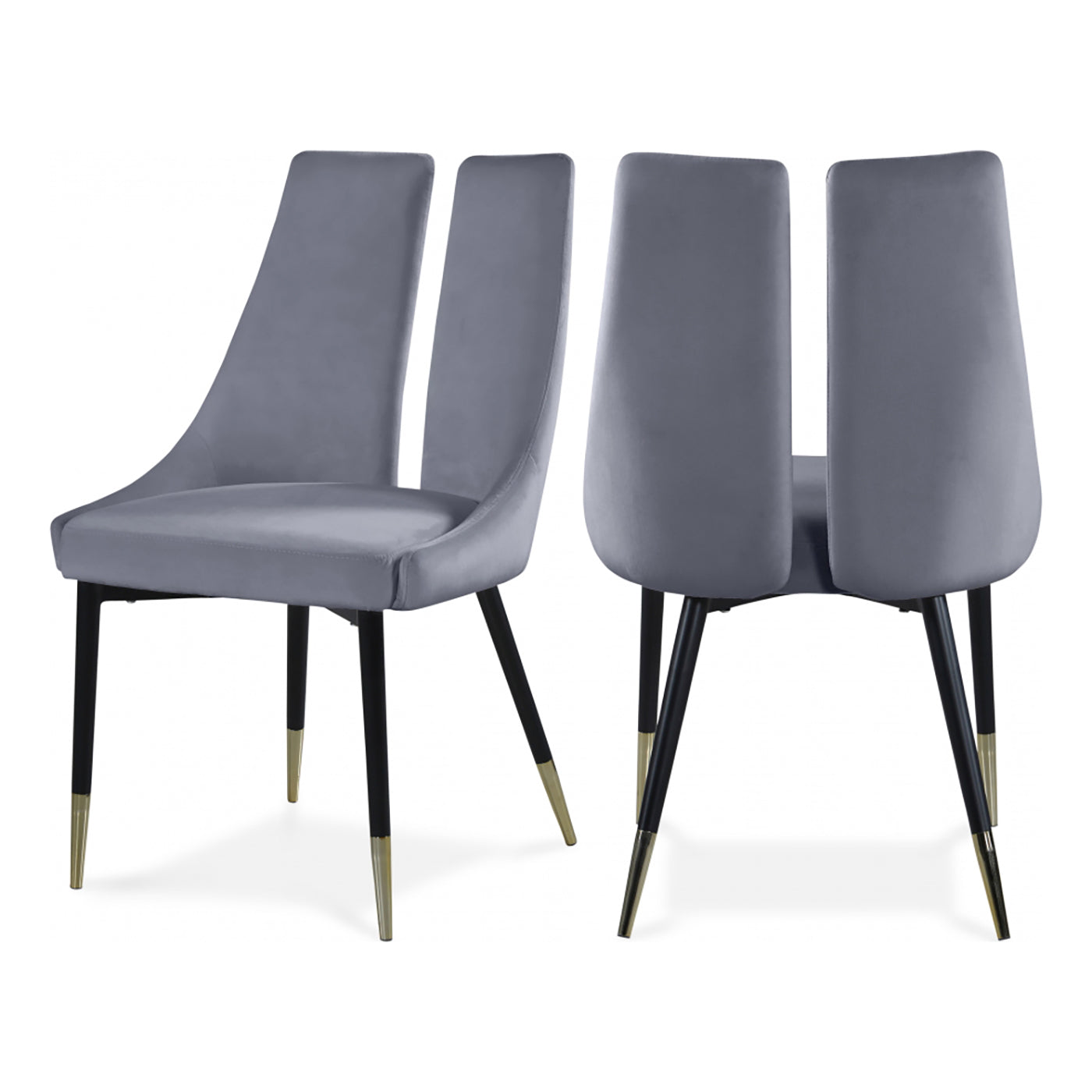 Sleek Velvet Dining Chair