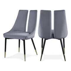 Sleek Velvet Dining Chair