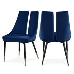 Sleek Velvet Dining Chair