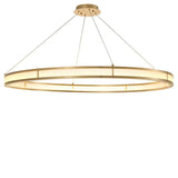 Chandelier Damien XL Antique brass finish | frosted glass