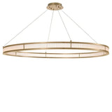 Chandelier Damien XL Antique brass finish | frosted glass