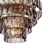 Chandelier Amazone L
Nickel finish | smoke crystal glass