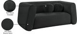 Abbington Chic Boucle Fabric Loveseat - Contemporary Style with Comfort and Elegance for Your Home