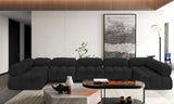 Ames - 7 Piece Boucle Fabric Modular Sectional