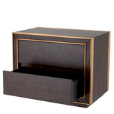 Nightstand Camelot
Brown oak veneer | brushed brass finish