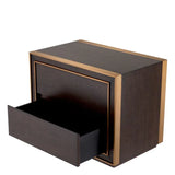 Nightstand Camelot
Brown oak veneer | brushed brass finish