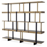 Cabinet Mercure
Brushed brass finish | black finish | smoke glass | black glass