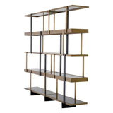 Cabinet Mercure
Brushed brass finish | black finish | smoke glass | black glass