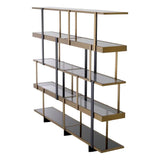 Cabinet Mercure
Brushed brass finish | black finish | smoke glass | black glass