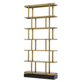 Cabinet Nesto
Brushed brass finish | smoke glass | black glass