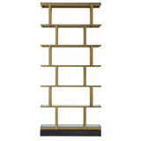Cabinet Nesto
Brushed brass finish | smoke glass | black glass