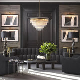 Console Table Aston
Brushed brass finish | black glass