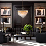 Console Table Aston
Brushed brass finish | black glass