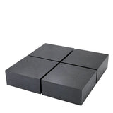 Coffee Table Puro set of 4 Charcoal grey oak veneer