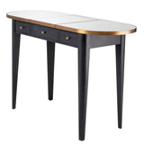 Dressing Table Toulouse
Charcoal grey oak veneer | brushed brass finish | mirror glass
