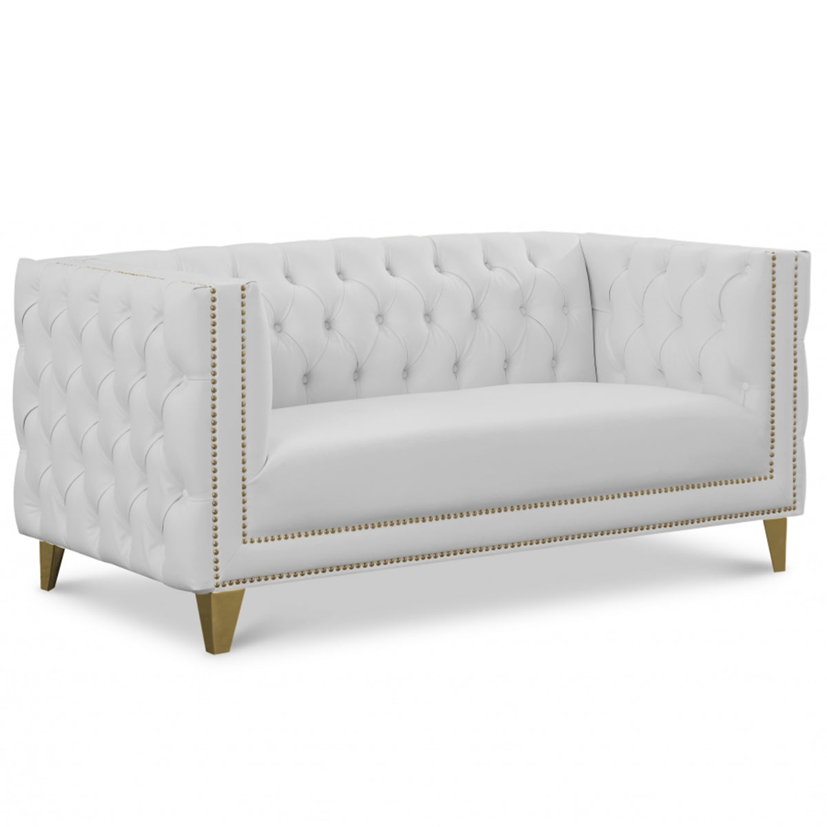 Michelle Faux Leather Loveseat