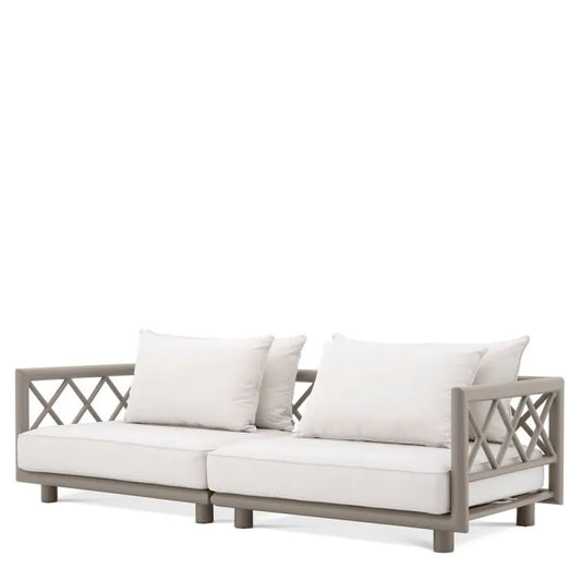 Outdoor Sofa Mandelieu
Greige finish | sunbrella canvas