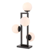 Table Lamp Pascal
Bronze highlight finish | white glass