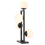Table Lamp Pascal
Bronze highlight finish | white glass
