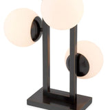 Table Lamp Pascal
Bronze highlight finish | white glass