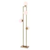 Floor Lamp Pascal
Light brass finish | white glass