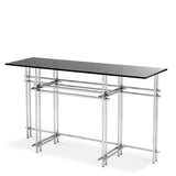 Console Table Quinn
Polished stainless steel | smoke glass