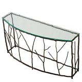 Console Table Antico L
Bronze finish | clear glass