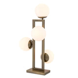 Table Lamp Pascal
Light brushed brass finish | white glas