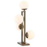 Table Lamp Pascal
Light brushed brass finish | white glas
