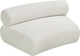 Bale Modular Chair - Luxurious Cream Chenille Upholstery for Stylish Comfort and Relaxation