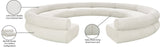 Bale Modular Sofa - Luxurious Cream Chenille Upholstery with Contemporary Design for Any Space