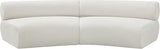 Bale Modular Sofa: Luxurious Cream Chenille Upholstery with Chic Cross-Hatched Design for Comfort