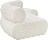 Bale Modular Sofa: Luxurious Cream Chenille Upholstery with Chic Cross-Hatched Design for Comfort