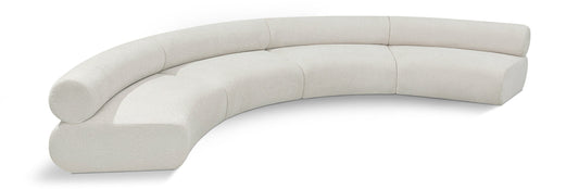 Bale Modular Sofa - Luxurious Cream Chenille Design for Ultimate Comfort and Contemporary Style