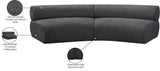 Bale Modular Sofa: Luxurious Cream Chenille Upholstery with Chic Cross-Hatched Design for Comfort
