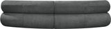 Bale Modular Sofa: Luxurious Cream Chenille Upholstery with Chic Cross-Hatched Design for Comfort