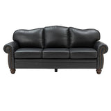 Flavio 81" Genuine Leather Sofa