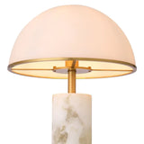 Table Lamp Vaneta
Antique brass finish | alabaster | white glass