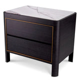 Nightstand Corazon
Charcoal grey oak veneer | bianco lilac marble
