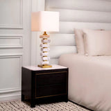 Nightstand Corazon
Charcoal grey oak veneer | bianco lilac marble