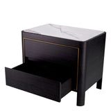 Nightstand Corazon
Charcoal grey oak veneer | bianco lilac marble