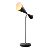 Desk Lamp Milos
Antique brass finish | black finish | honed black marble