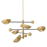 Chandelier Salinas
Antique brass finish | black finish | matte glass