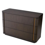 Drawer Dresser Modesto S
Mocha oak veneer | brushed brass finish