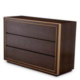 Drawer Dresser Camelot S
Brown oak veneer | brushed brass finish