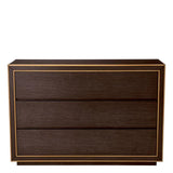 Drawer Dresser Camelot S
Brown oak veneer | brushed brass finish