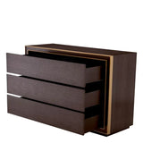 Drawer Dresser Camelot S
Brown oak veneer | brushed brass finish