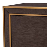 Drawer Dresser Camelot S
Brown oak veneer | brushed brass finish
